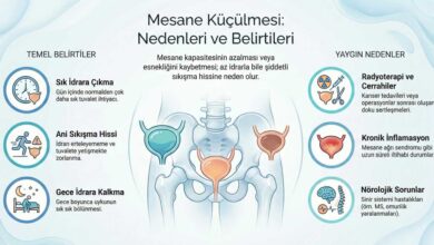 Mesane Küçülmesi Belirtileri ve Nedenlerini Gösterir Görsel