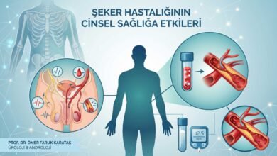 Şeker hastalığı ve cinselliğe etkisini tema edinmiş bir görsel
